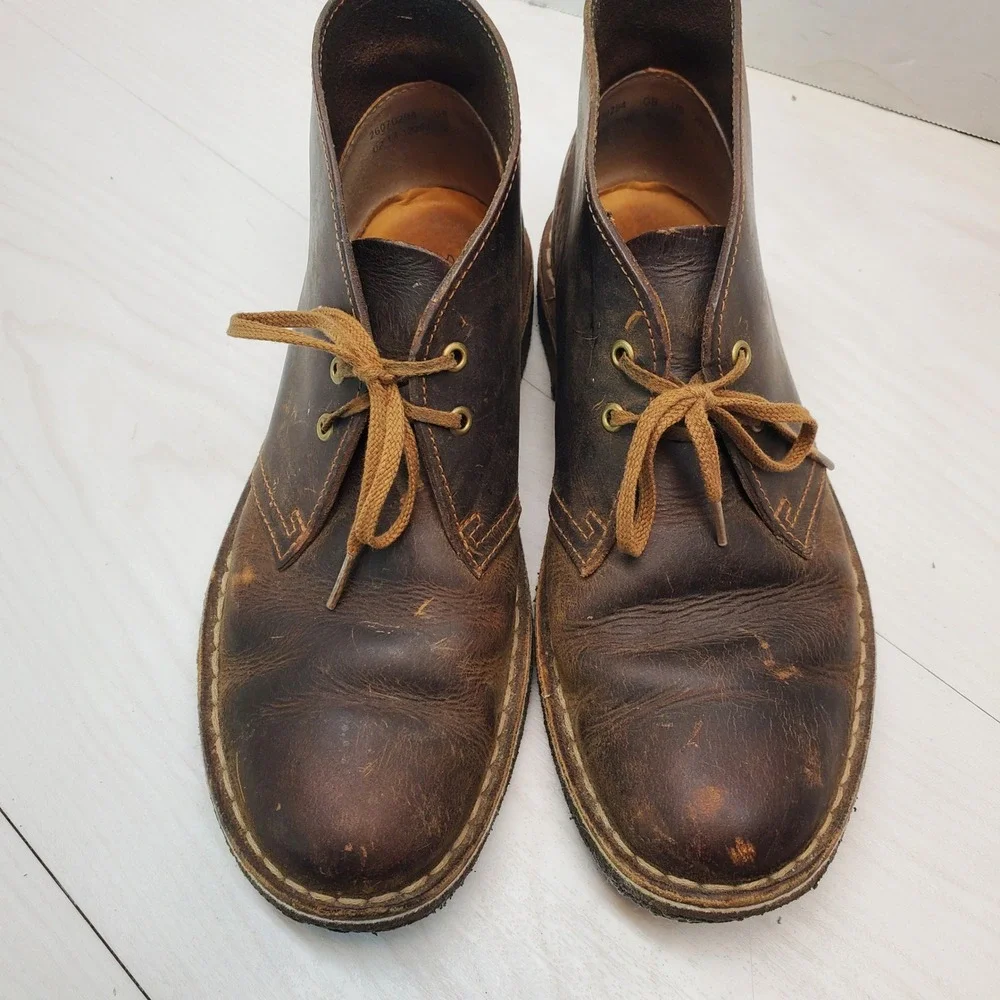 Clarks Originals Desert Boot Mens 7.5 M Beeswax Leather Chukka Brown Gorpcore